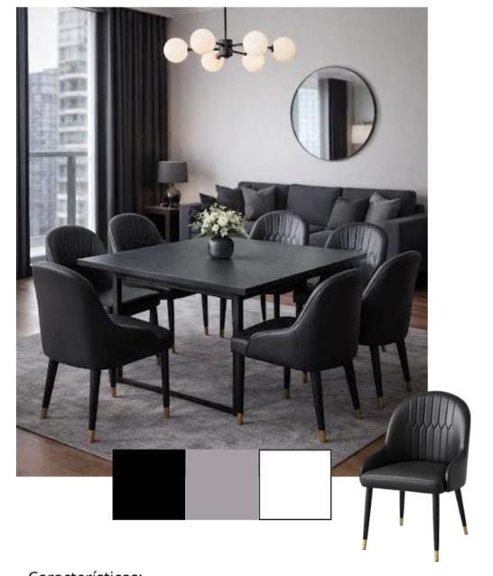 Silla Moderna y Elegante ARTÍCULO PARIS - Silla Super Confortable de Ecocuero